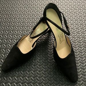 used formal black shoes